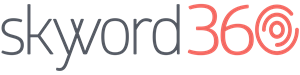 A logo for Skywword's new Content Marketing Platform called Skyword360.