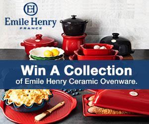 Win a massive collection of Emile Henry ovenware. Made in France.