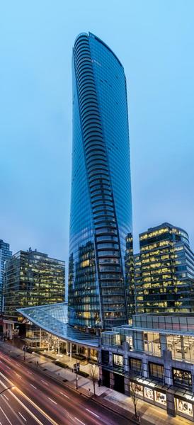 Trump International Hotel & Tower Vancouver, designed by Canadian architect Arthur Erickson
