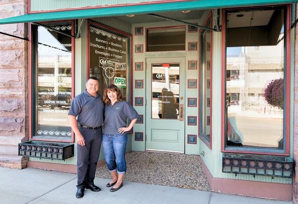 Mike and Jessica Hauck, owners, Minuteman Press franchise, Sioux Falls, South Dakota. http://www.minutemanpressfranchise.com