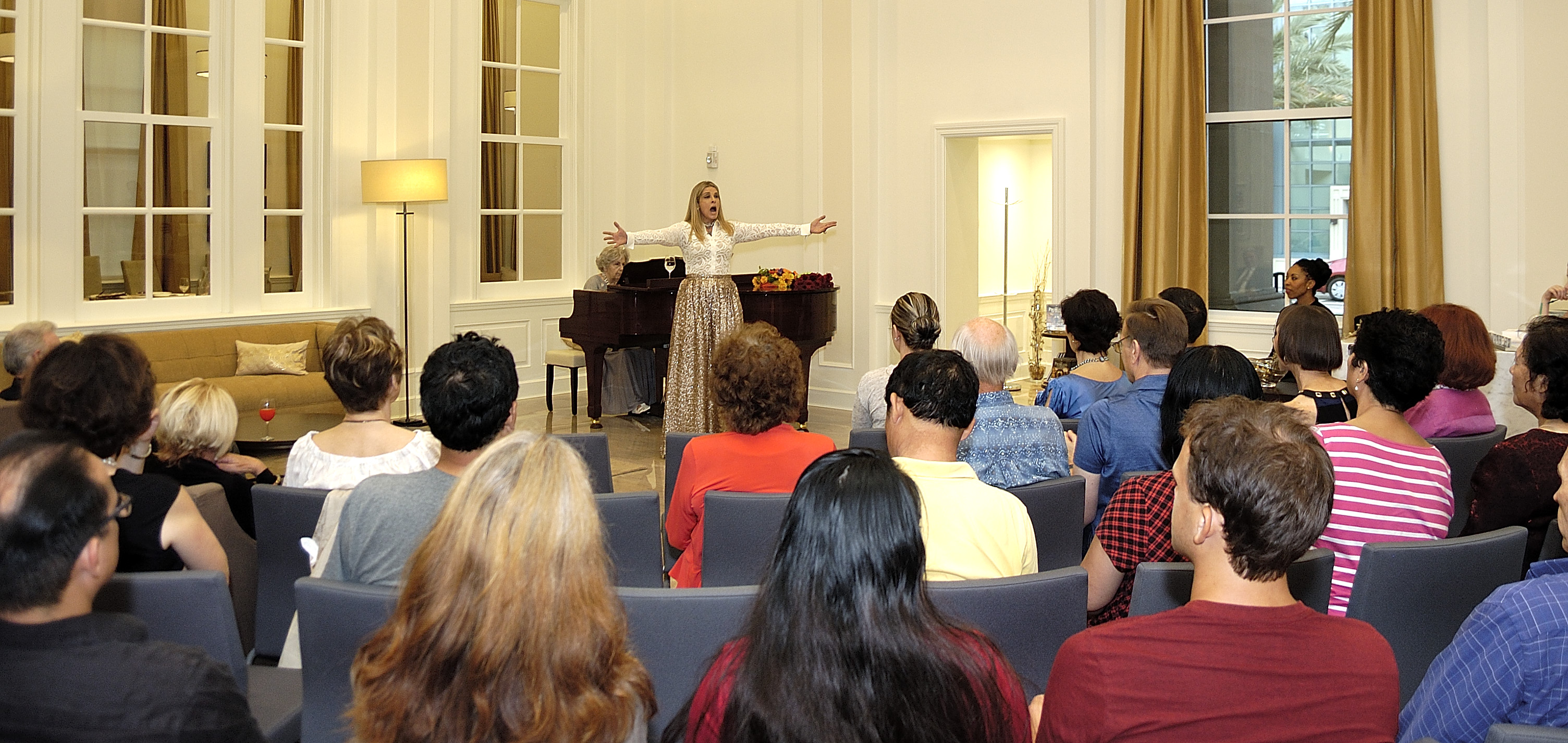 Ms. Susanne Epple performing  a selection of popular opera art songs and arias at the Scientology Information Center on August 27th..JPG