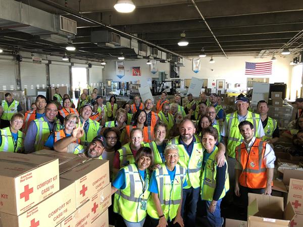 American Airlines Disaster Relief Packing Event in Phoenix