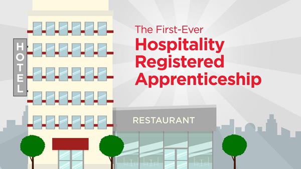 A new animated video shows how easy it is to participate in the nation’s first hospitality apprenticeship program.