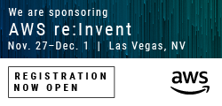 AWS re:Invent sponsorship accreditation. Product information will be available at Booth #K49 