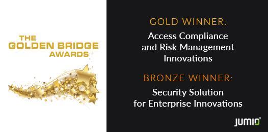 Jumio today announced that its Netverify solution has earned top honors in two categories in the Golden Bridge Awards