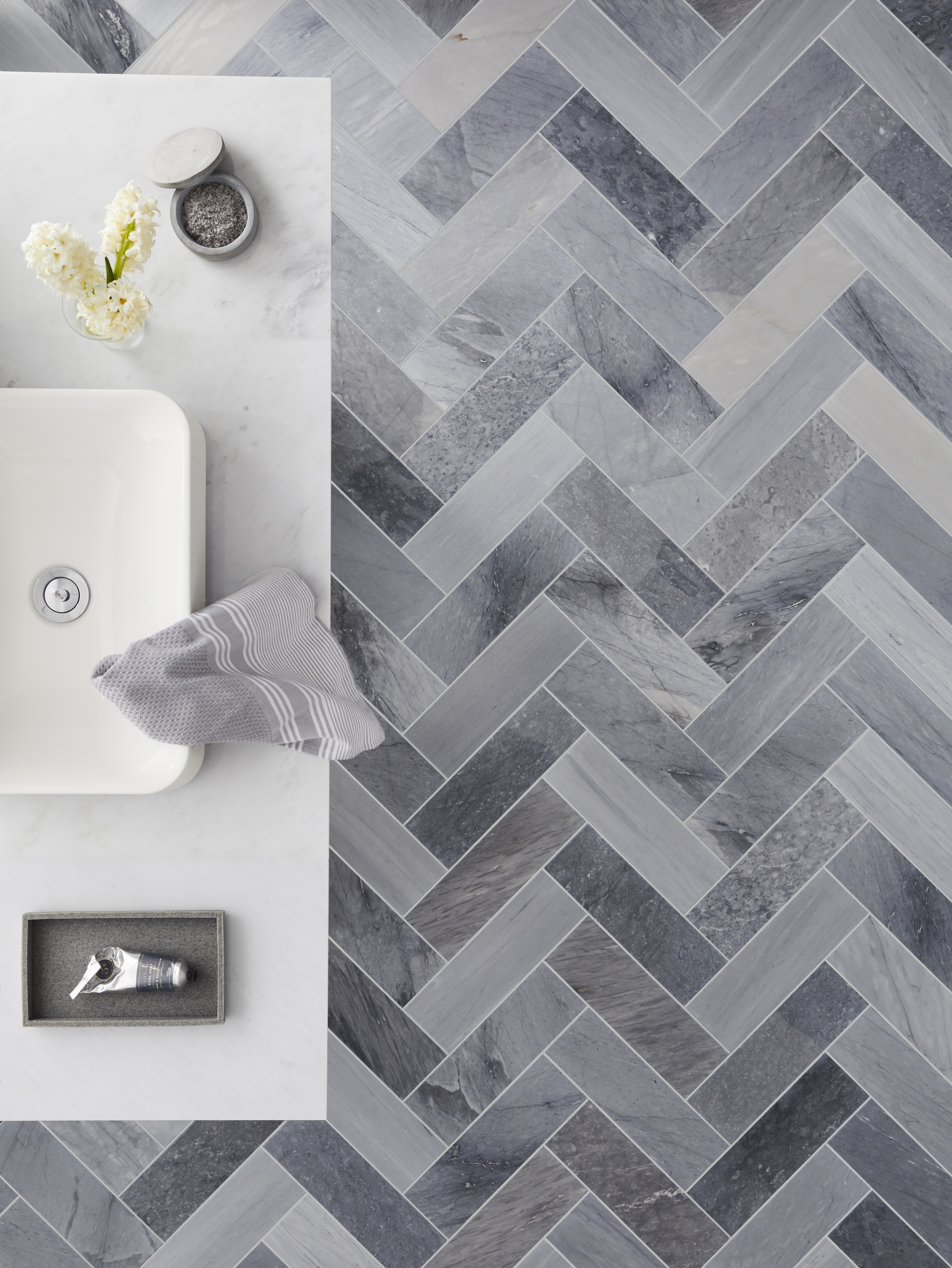 Trendy Soft Grey Meets High End Marble With The Victoria Grey