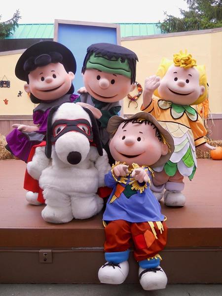 Catch Snoopy and the Peanuts gang on stage for interactive storytime and costume contests at Camp Spooky.