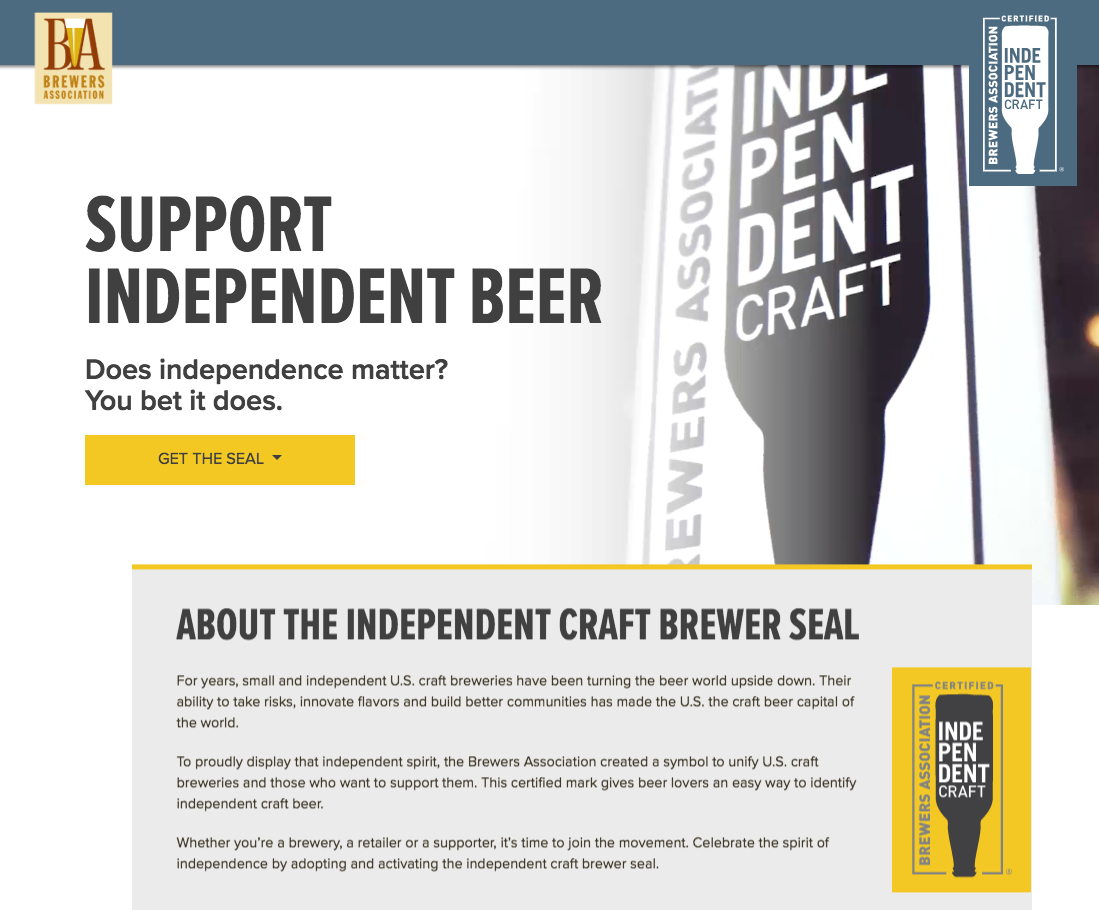 The Brewers Association launched SupportIndependentBeer.com, a new website dedicated to information and history about the independent craft brewer seal, and “Is It a Craft Brewery?”, a comprehensive, searchable database of all U.S. breweries that identifies which breweries meet the Brewers Association craft brewer definition.