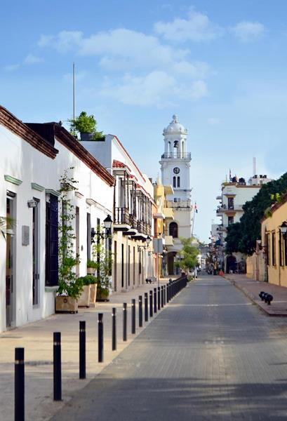 The streets of Colonial City in Santo Domingo