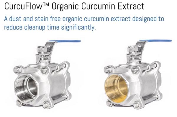 CurcuFlow beadlets have a dynamic anti-caking flow designed to reduce clean up time significantly. 