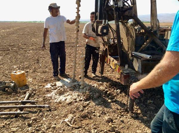 Drilling of 3 shallow boreholes