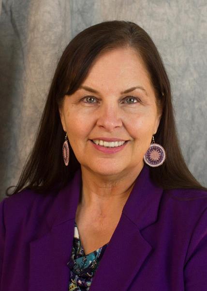 Dr. Cynthia Lindquist, President of Cankdeska Cikana Community College in Ft. Totten, North Dakota. Lindquist was named the American Indian College Fund's 2017 TCU Honoree of the Year.