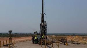 One of 14 rigs drilling at Kamoa-Kakula - 10 of which are drilling in the Kakula and Kakula West area