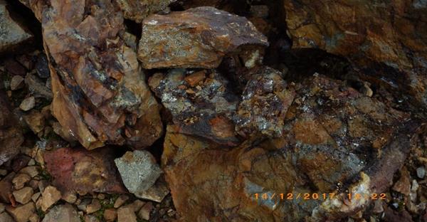 Mineralized rock