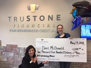 Clare McDonald_TruStone Financial Foundation Scholarship Recipient