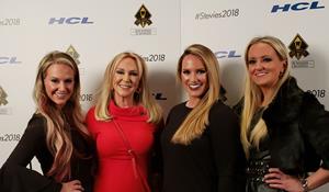 Stevie Awards - Laurissa, Kathy, Cath, Kalina