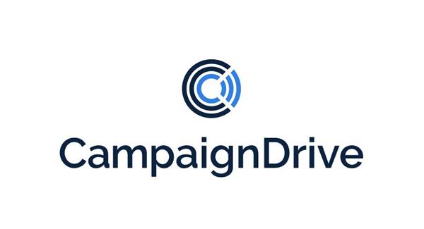 CampaignDrive's new logo and brand color palette. 