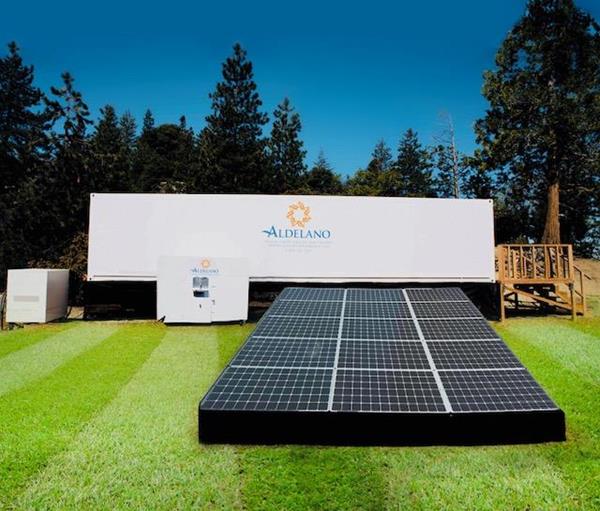 The Aldelano Solar ColdBox provides temperatures from -10 to 55 degrees Fahrenheit within either a 20 or 40ft shipping container.  It is portable and totally off-grid through the power of solar and batteries.