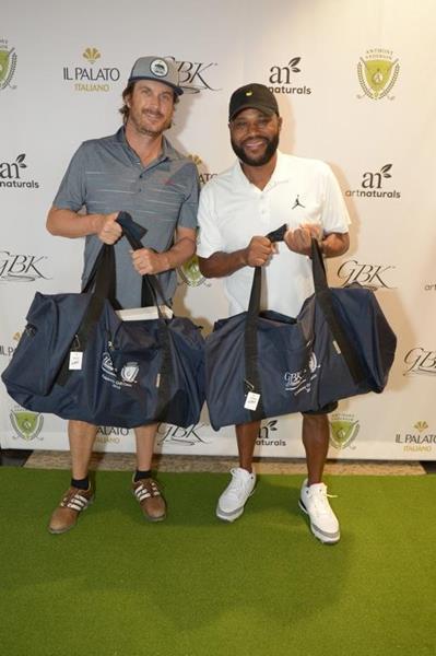 Anthony Anderson and Oliver Hudson at the GBK Productions "Thank You" Celebrity Gifting Lounge for the Anthony Anderson Celebrity Golf Classic at Bighorn Golf Club.