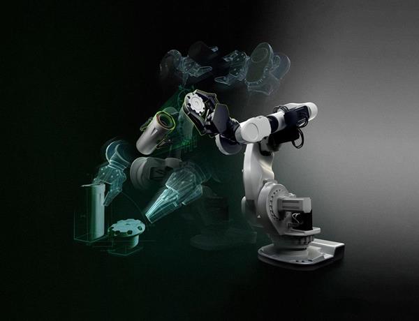 Robot arm with NVIDIA Jetson AGX Xavier for embedded computing 