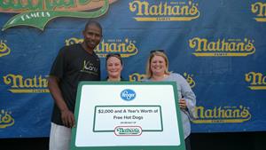 NATHAN’S FAMOUS® AND KROGER TEAM UP TO MAKE DONATION TO THE KAM CARES FOUNDATION