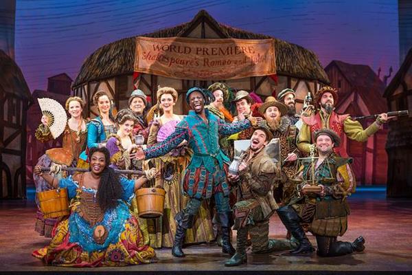 Photo from the cast of the Broadway hit "Something Rotten!", which will run in Denver during the month of October.