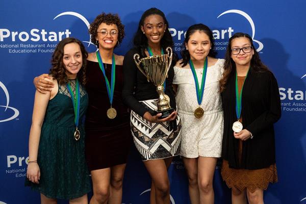The 2018 winners from the restaurant management competition came up with a dessert shop that uses liquid nitrogen to make frozen treats, where part of the profits would fund opportunities for young women interested in science, technology, engineering and math. 