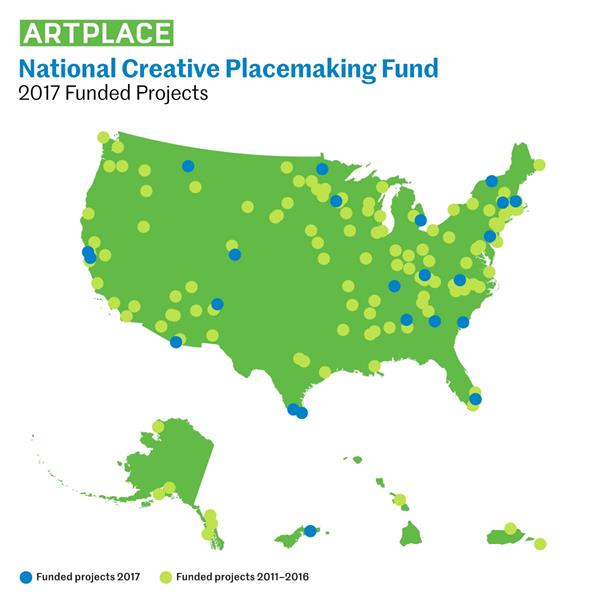 ArtPlace America's National Creative Placemaking Fund 2017 Funded Projects 