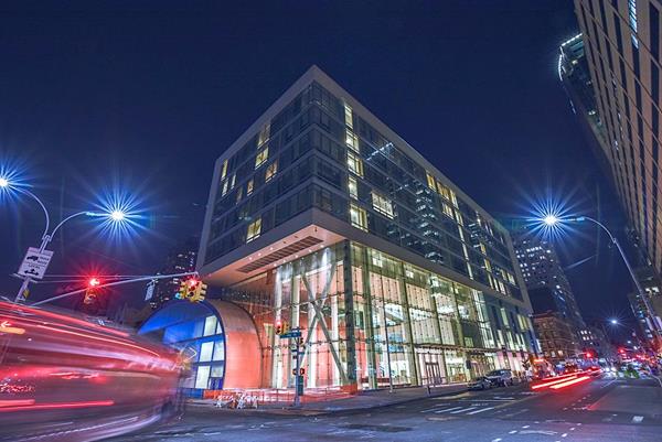 City Tech Academic Complex - Exterior Night - Credit Alberto Vargas