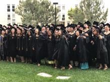 University of California San Diego class of 2018, wearing bio-degradable graduation gowns by Jostens. 