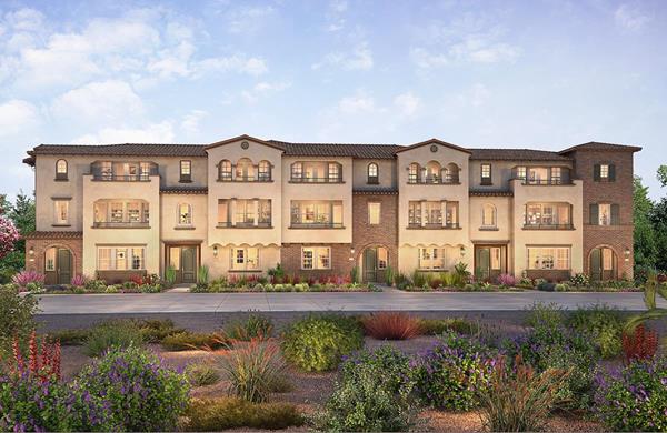 Shea Homes’ Skylark residences offer spacious, three-story living with interiors framed by modern exterior stylings.