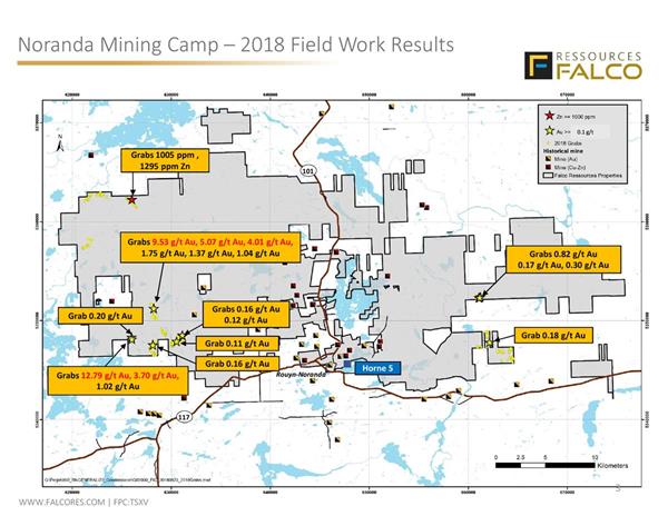 Noranda Mining Camp - 2018 Field Work Results