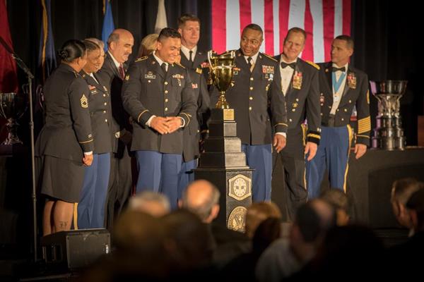 During the 2018 National Restaurant Association Show, individuals and teams were honored at the Military Foodservice Awards gala dinner and ceremony for their commitment to foodservice excellence in management effectiveness, force readiness support, food quality, employee and customer relations, resource conservation, training and safety awareness.