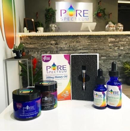 Made in the U.S.A. – Pure Spectrum CBD’s phytocannabinoid-rich retail products.