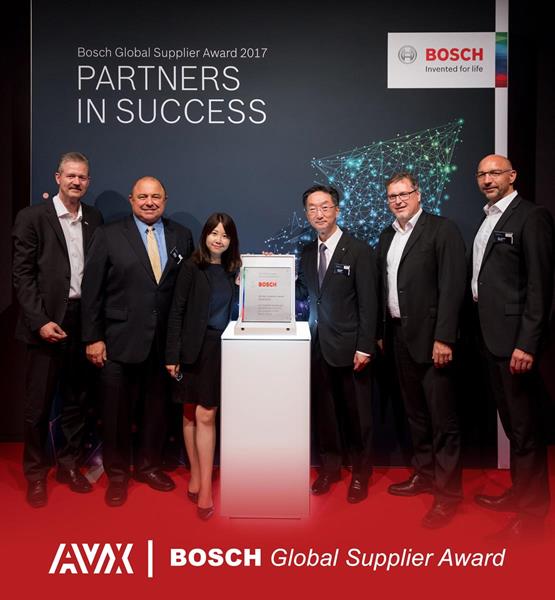 AVX Received a 2017 Bosch Global Supplier Award 