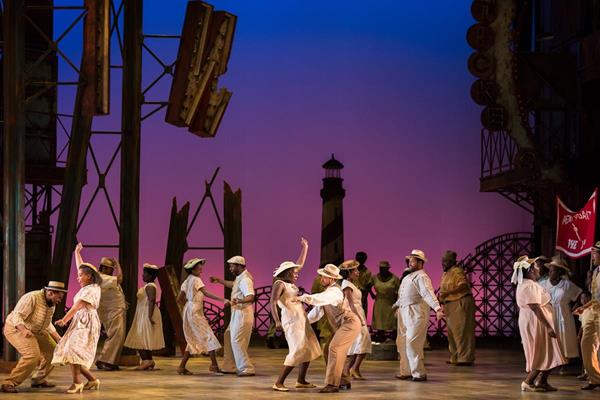 The ensemble in The Glimmerglass Festival's 2017 production of The Gershwins' Porgy and Bess. Photo by Karli Cadel, The Glimmerglass Festival