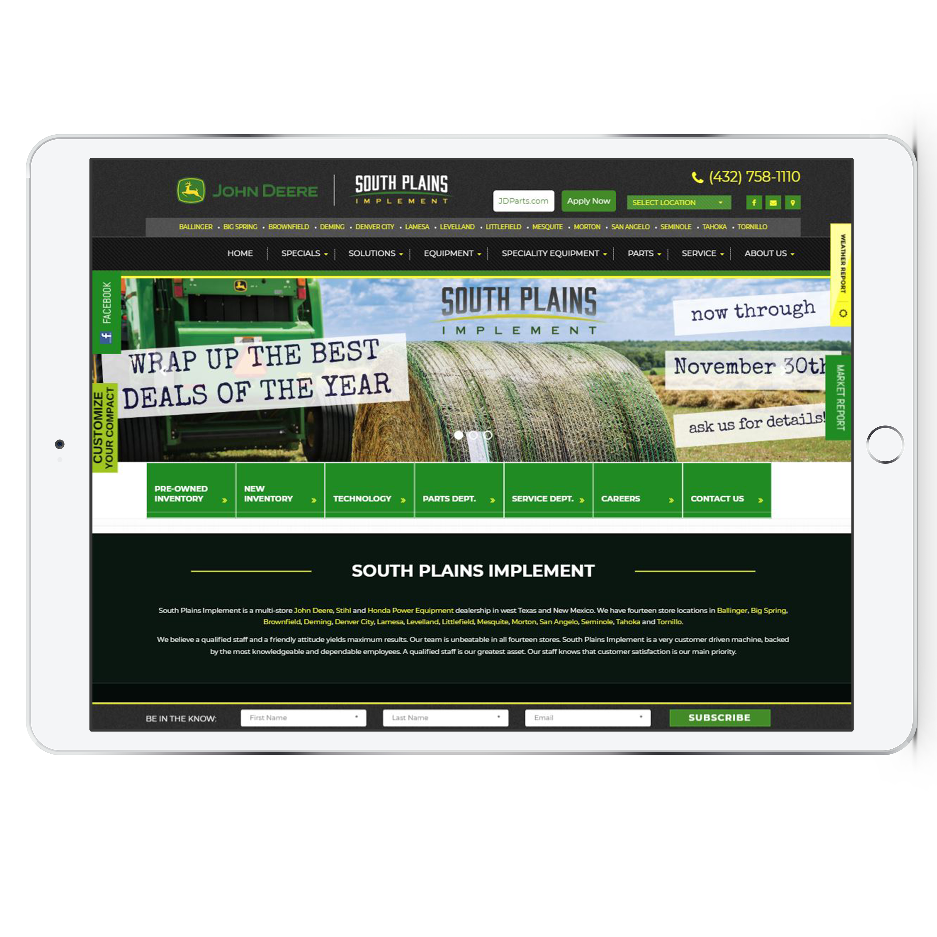 south plains implement ag agriculture farming equipment dealer website site digital marketing online advertising dealer spike 