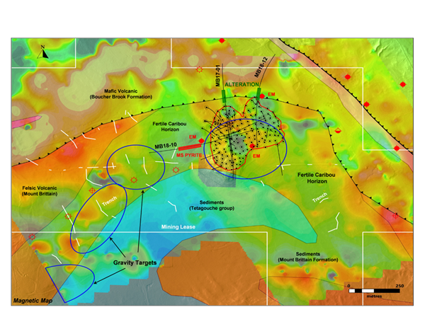 Figure 1 - Surface Map at Murray Brook Deposit