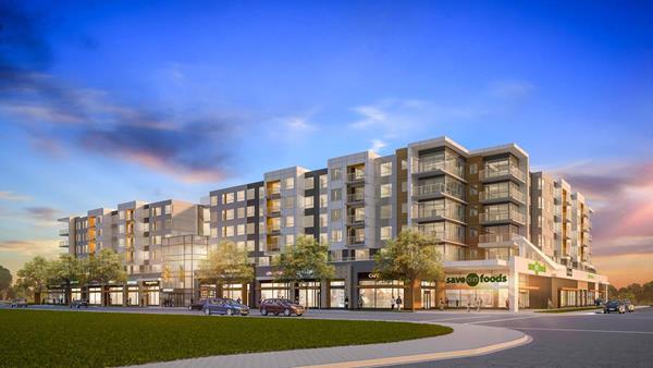 Save-On-Foods and Residential Building - Exterior Rendering