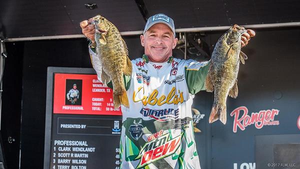 Wendlandt’s three-day cumulative total of 15 bass weighing 50 pounds even is enough for him to hold the No. 1 seed heading into championship Sunday.
