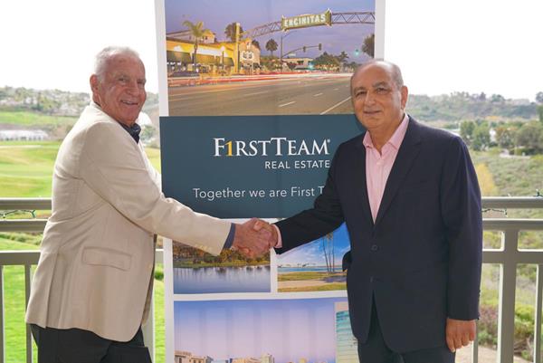 First Team and Sea Coast Exclusive Properties Merger. (R to L) Mike Evans and Cameron Merage