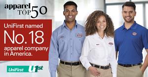 UniFirst Earns No. 18 Spot on Apparel Magazine's Annual Top Apparel Companies List
