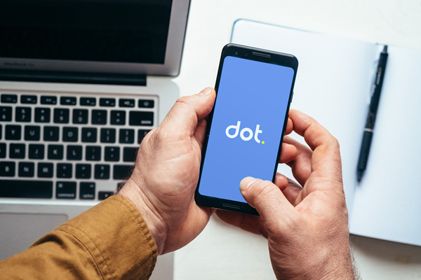 dot.mobile logo on smartphone
