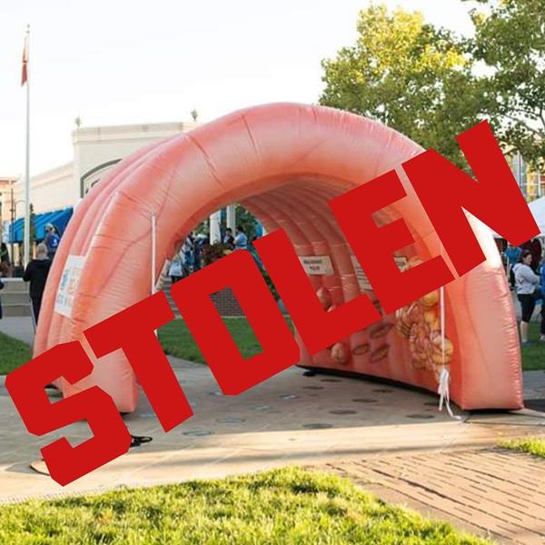 In October 2018 the Colon Cancer Coalition's inflatable colon was stolen from the bed of a pick-up truck in suburban Kansas City. It was recovered 10 days later.