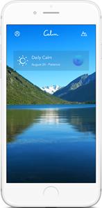 Calm App Home Screen