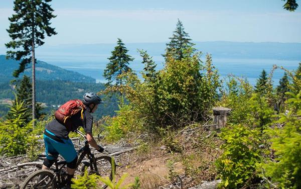 Over 30 miles of mountain biking trails -- from easy to technical -- near Port Angeles, Washington