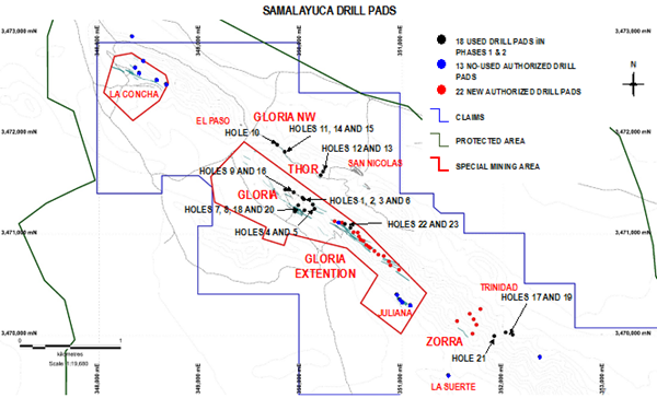 Samalayuca Drilling Location Map