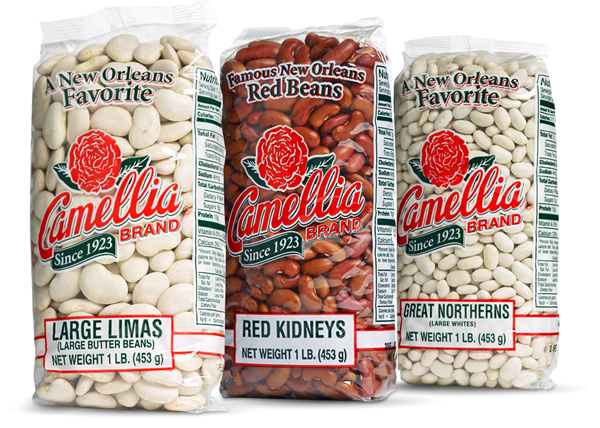 Camellia Brand Beans: Large Lima, Red Kidney and Great Northern Dried Beans