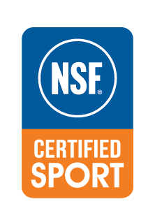 The new NSF International Certified for Sport certification mark.