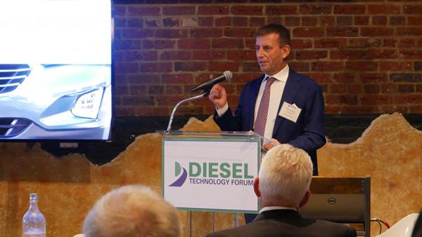 At an event in D.C. hosted by the Washington Automotive Press Association and the Diesel Technology Forum, Dr. Pierpaolo Antonioli, General Motors Executive Director, Global Propulsion Systems Diesel Sector, talks about General Motors commitment to diesel.